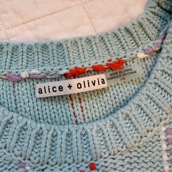 Alice + Olivia Rosalina Grid Shell Sweater Vest Plaid Large - Picture 6 of 10